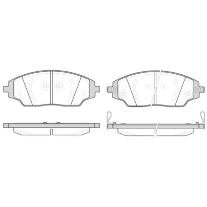 Photo Brake Pad Set, disc brake KAWE 153702