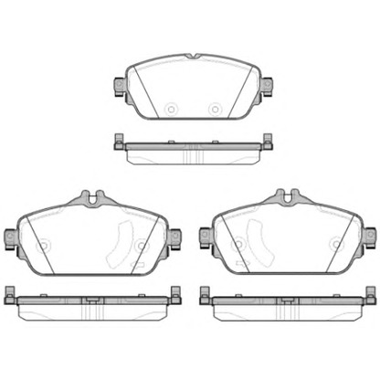 Photo Brake Pad Set, disc brake KAWE 159208