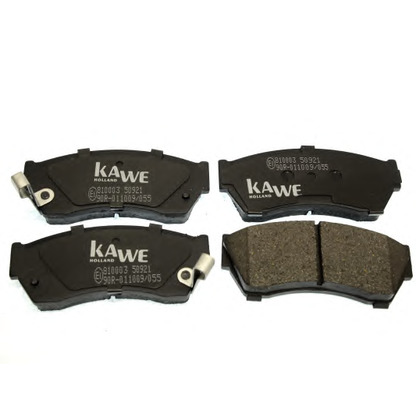 Photo Kit de plaquettes de frein, frein à disque KAWE 810003