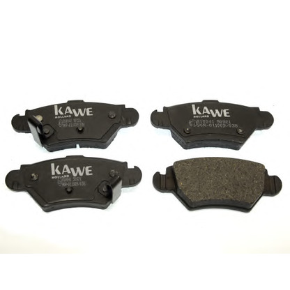 Photo Brake Pad Set, disc brake KAWE 810041