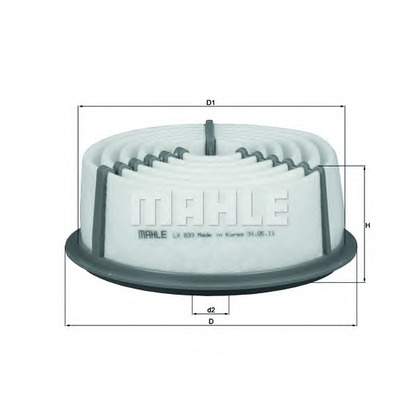 Photo Air Filter MAHLE LX833