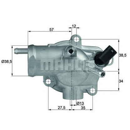 Photo Thermostat, coolant MAHLE TH1392