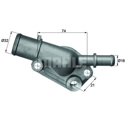 Foto Thermostat, Kühlmittel MAHLE TI8582D