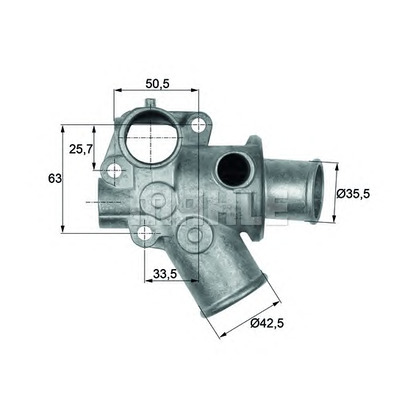 Zdjęcie Termostat, żrodek chłodzący MAHLE TI11280D