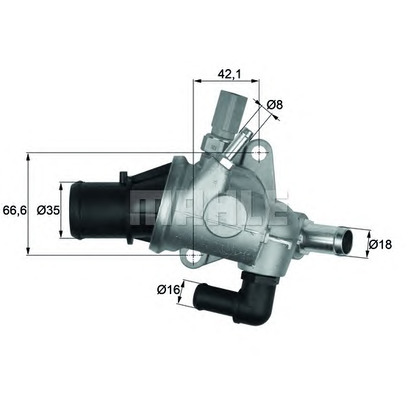 Foto Thermostat, Kühlmittel MAHLE TI15488