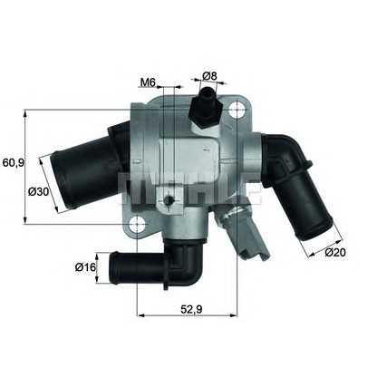 Foto Thermostat, Kühlmittel MAHLE TI17388