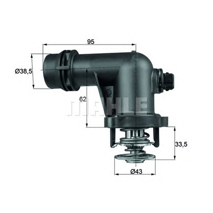 Photo Thermostat, coolant MAHLE TM15105