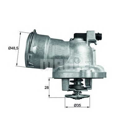 Photo Thermostat, coolant MAHLE TM2887