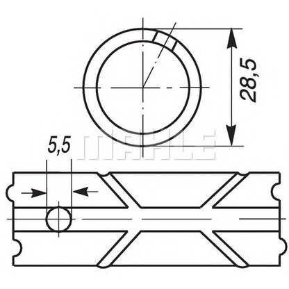 Photo Small End Bushes, connecting rod MAHLE 001BB18799300