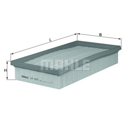 Photo Filtre à air MAHLE LX1073