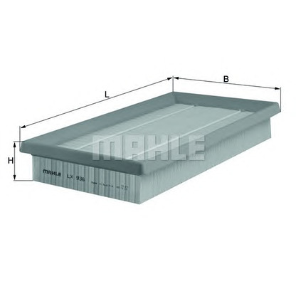 Photo Filtre à air MAHLE LX936