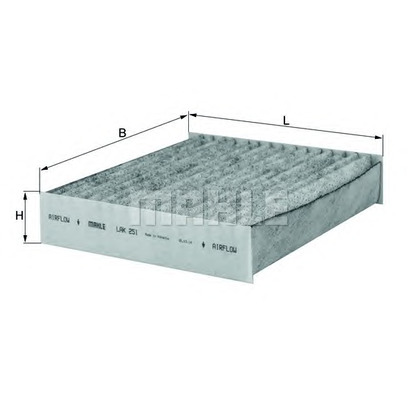 Photo Filter, interior air MAHLE LAK251