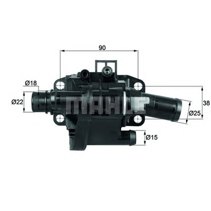 Фото Термостат, охлаждающая жидкость MAHLE TH4183