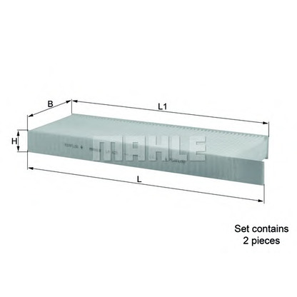 Photo Filtre, air de l'habitacle MAHLE LA428S