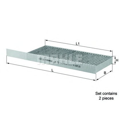Foto Filter, Innenraumluft MAHLE LAK751S
