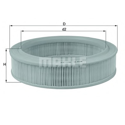 Photo Air Filter MAHLE LX81