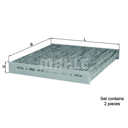 Foto Filter, Innenraumluft MAHLE LAK216