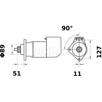 Foto Starter MAHLE MS566