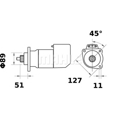 Foto Motor de arranque MAHLE MS550