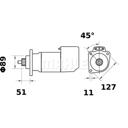 Foto Motor de arranque MAHLE MS512