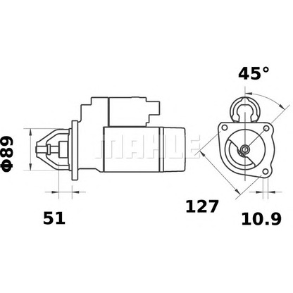 Foto Motorino d'avviamento MAHLE MS486