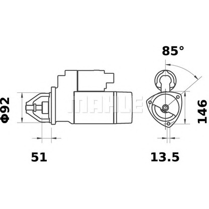 Foto Starter MAHLE MS473