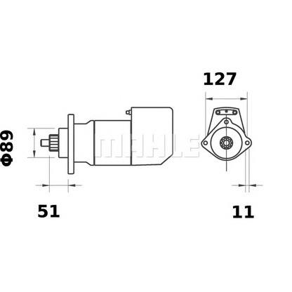 Foto Starter MAHLE MS461