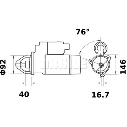 Foto Motorino d'avviamento MAHLE MS464