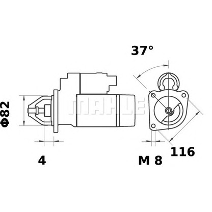 Foto Motor de arranque MAHLE MS453