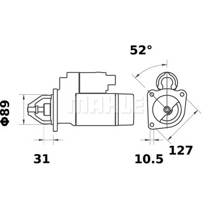 Foto Motorino d'avviamento MAHLE MS446