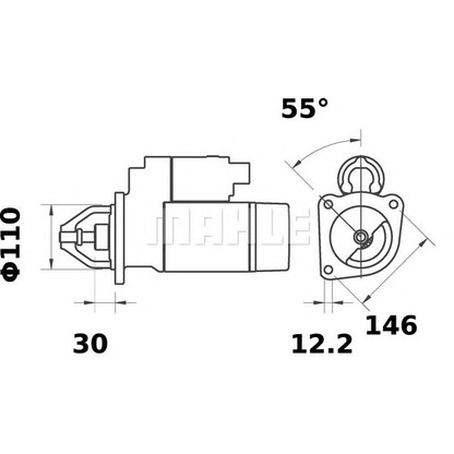 Foto Starter MAHLE MS448