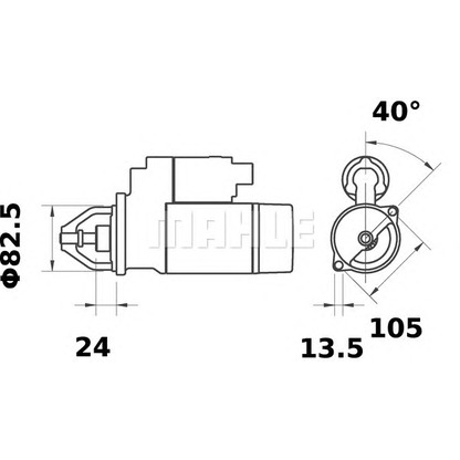 Foto Starter MAHLE MS429