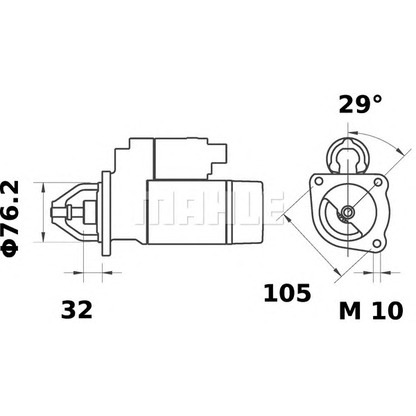 Foto Starter MAHLE MS410