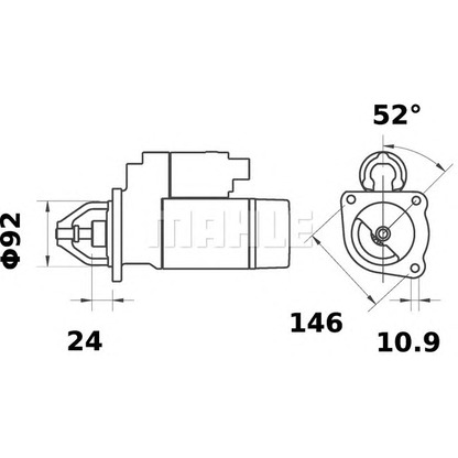 Foto Motor de arranque MAHLE MS357