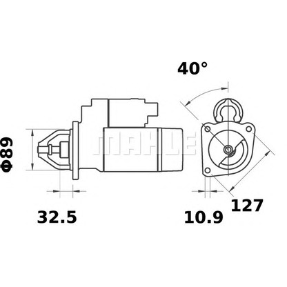 Foto Motor de arranque MAHLE MS345