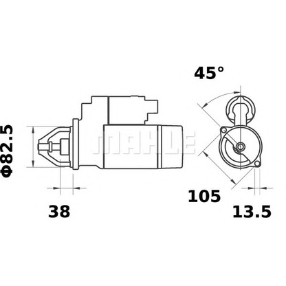 Foto Starter MAHLE MS334