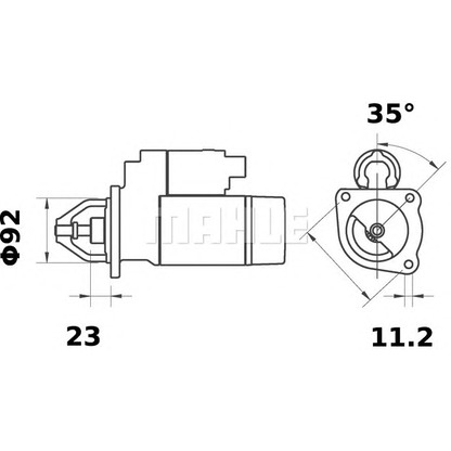 Photo Démarreur MAHLE MS129