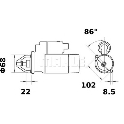 Foto Motorino d'avviamento MAHLE MS120