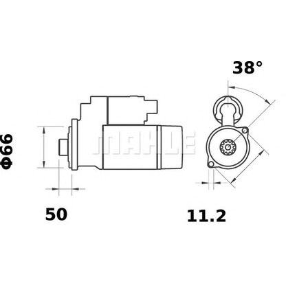 Foto Motorino d'avviamento MAHLE MS125