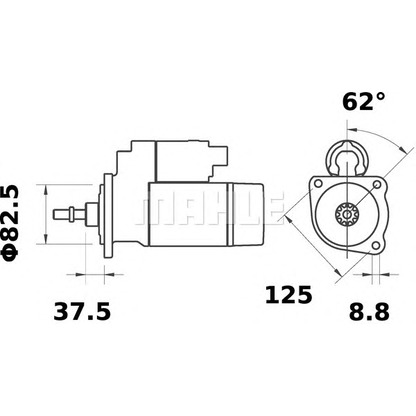 Foto Motorino d'avviamento MAHLE MS113