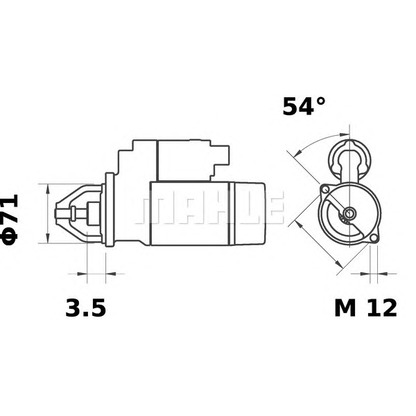 Foto Starter MAHLE MS106