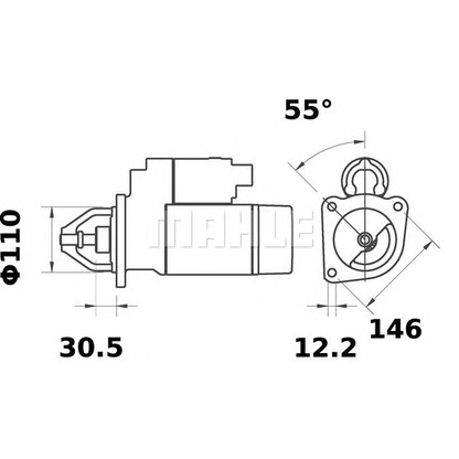 Foto Motor de arranque MAHLE MS78