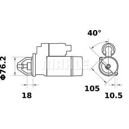 Photo Démarreur MAHLE MS59