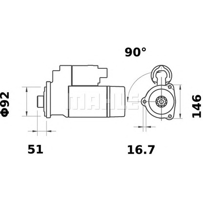 Фото Стартер MAHLE MS6