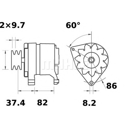 Photo Alternator MAHLE MG592