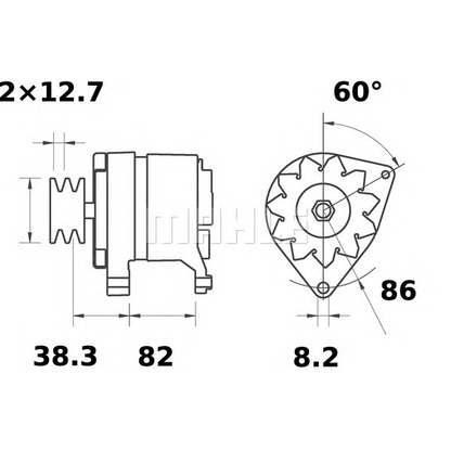 Foto Alternador MAHLE MG539