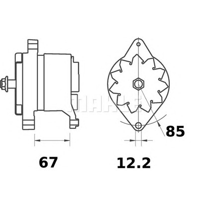 Zdjęcie Alternator MAHLE MG540