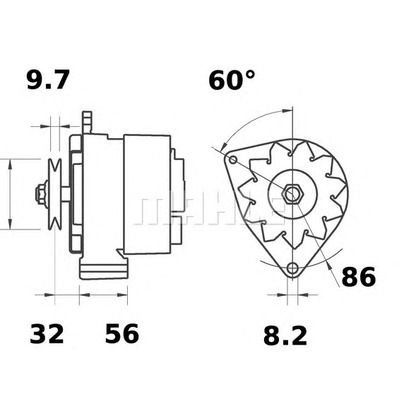 Foto Alternador MAHLE MG522