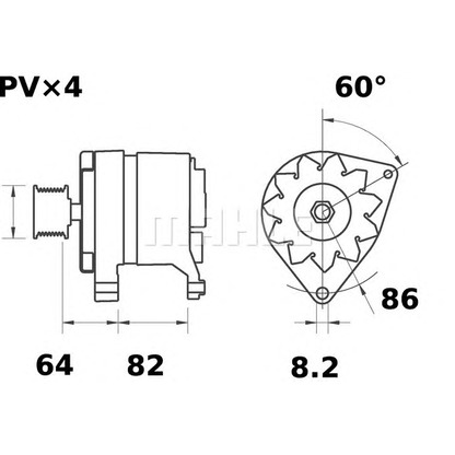 Foto Alternatore MAHLE MG507