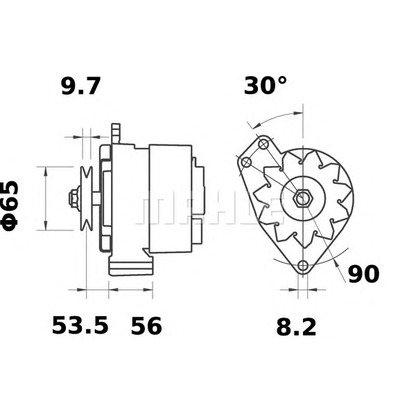 Photo Alternator MAHLE MG512